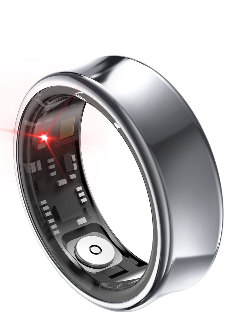 general Smart Ring for Heart Rate, Blood Oxygen, SleepMonitoring, all Weather Motion Calculation, 24-hour Health Monitoring, Protect Your Health, Lightweight and Comfortable, 5ATM Waterproof, Photo Control, Hand Gestures Browse Tiktok, Grey No.V1/2 - Image 2